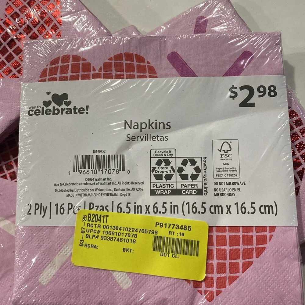 Galentines Valentine's Day Heart Party Set Pink and Red glasses napkins backdrop